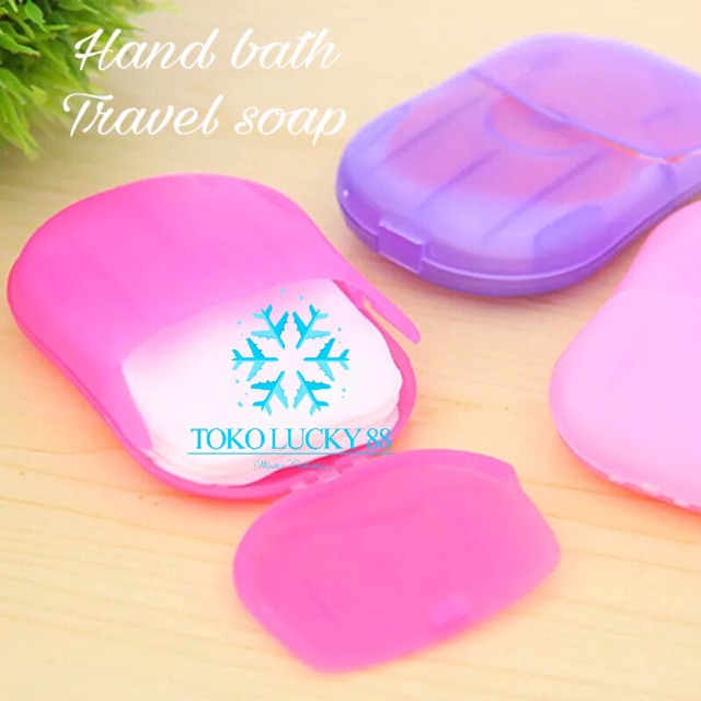 IMPORT Hand bath Sabun Kertas Travel cuci tangan hand soap bath