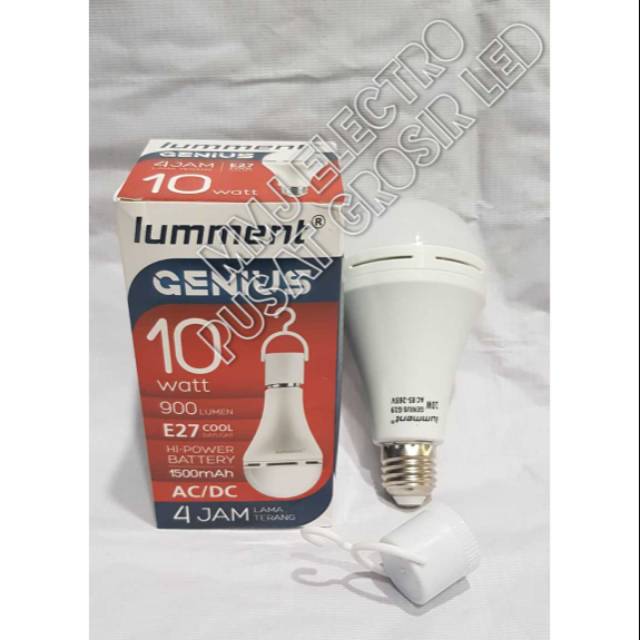 Lampu Led Lumment Genius 10 watt / Lampu Baterai / Lampu Emergency Lumment 10 watt