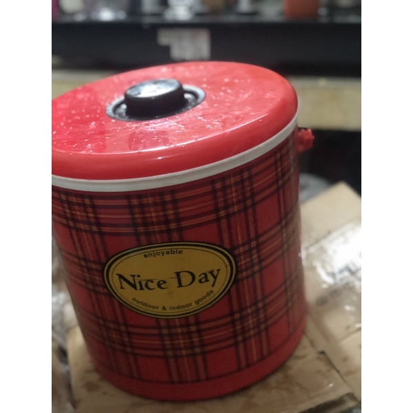 Termos Nasi Es Batu Nice Day Lion Star Uk 10 Liter 10L Merah Bekas