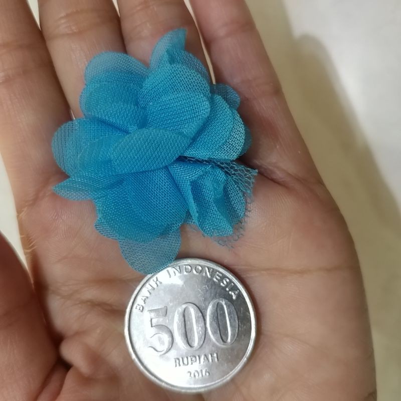 Bunga Frill/Bunga kertas mini +-4cm