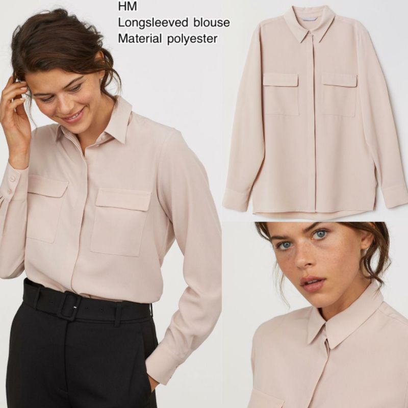 Hm longsleeved silk shirt