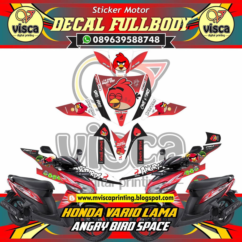 DECAL STICKER VARIO LAMA ANGRY BIRD SPACE
