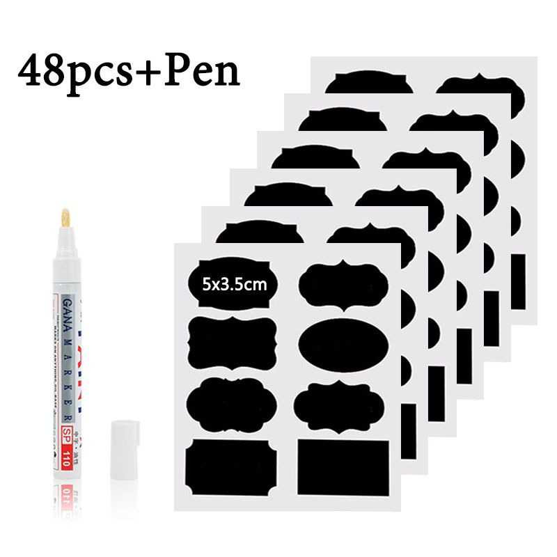 

NORTSTR ALLOYSEED Stiker Label Blackboard Papan Tulis Removable 5 PCS - TH002