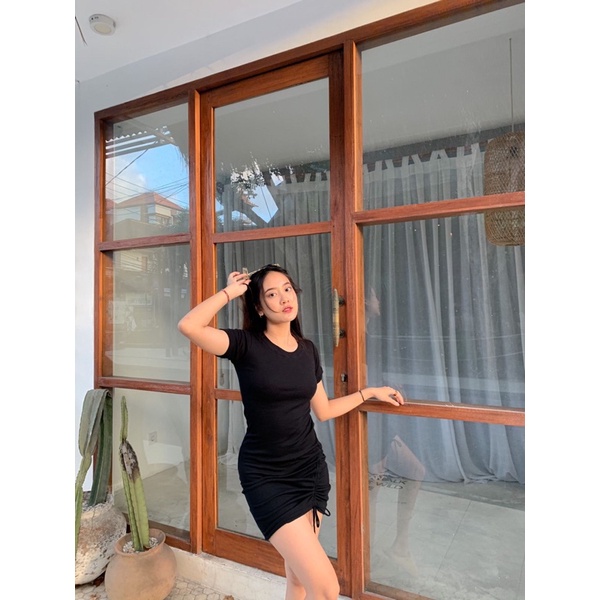 chika dress // rib premium // dress serut