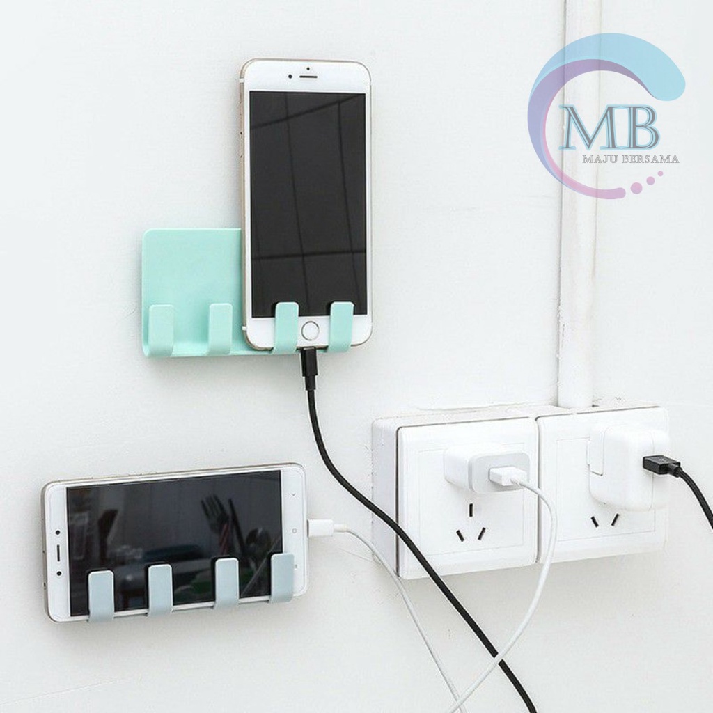 RT108 gantungan hook tempel dapur kamar mandi charger hp 4 kait serbaguna MB3243