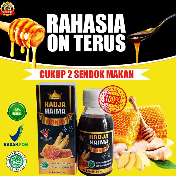 MADU RADJA HAIMA OBAT HERBAL KUAT TAHAN LAMA PRIA - MADU KUAT PRIA TAHAN LAMA - MADU KEJANTANAN PRIA