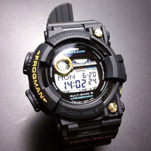 Jam Tangan Pria Casio G-Shock GWF-1000G Frogman List Gold Original BM