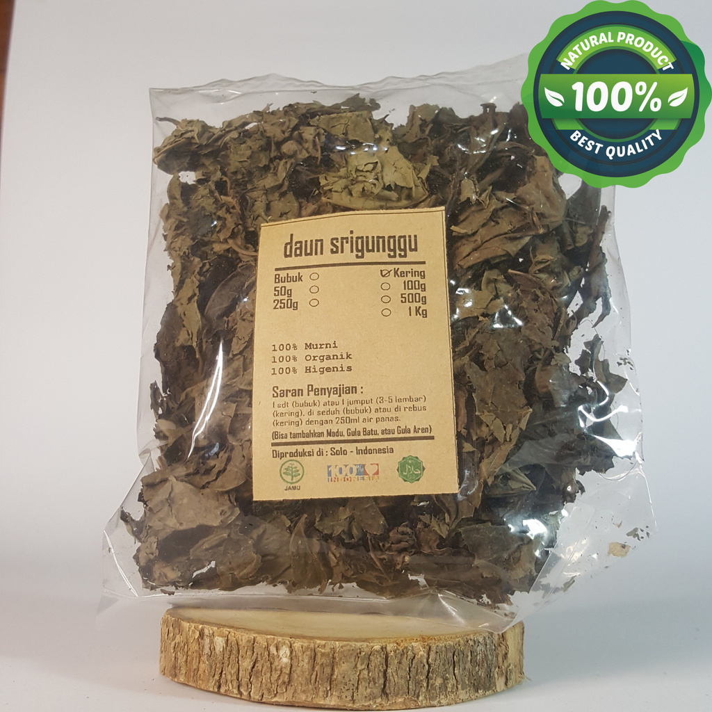 

DAUN SRIGUNGGU SENGGUGU KERING 100 GRAM - Clerodendron Serratum