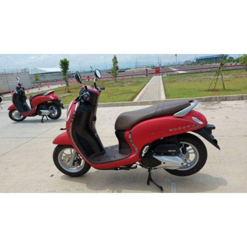 Striping Motor Honda Scoopy stylish merah 2021