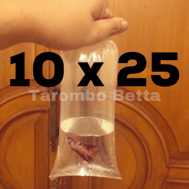 Plastik PARKIT - Bagus Untuk Packing Ikan Cupang dan Guppy ukuran 10 x 25 cm 10 x 25cm 10x25cm 10x25