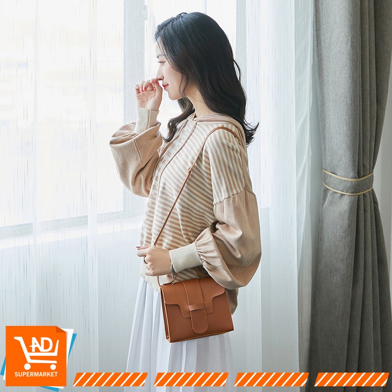 AND COD Tas Selempang Wanita Import Tas Handbag Murah Kekinian Tas Slempang Kulit Korea T27