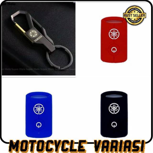 hook Gantungan kunci keyless + cover remot silikon NMAX AEROX XMAX FREEGO LEXI