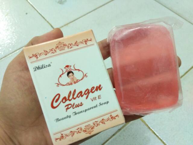 PASTI MURAH - DHILISA SABUN WAJAH - Dhilisa collagen 80g.. *sabun wajah*mo