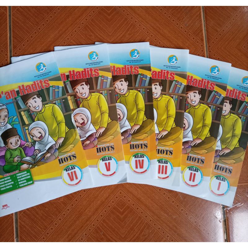 Lks Al-Qur'an hadits kelas 1 2 3 4 5 6 semester 2 Pt warna Mukti Grafika