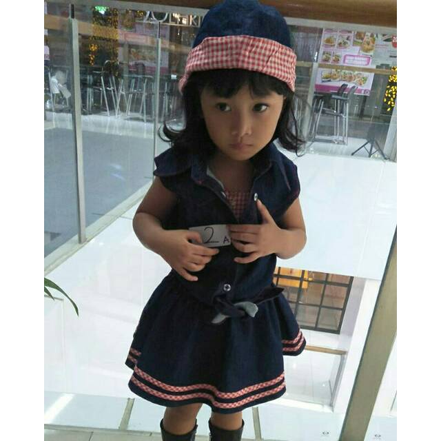 Baju fashion show anak... Casual jeans denim