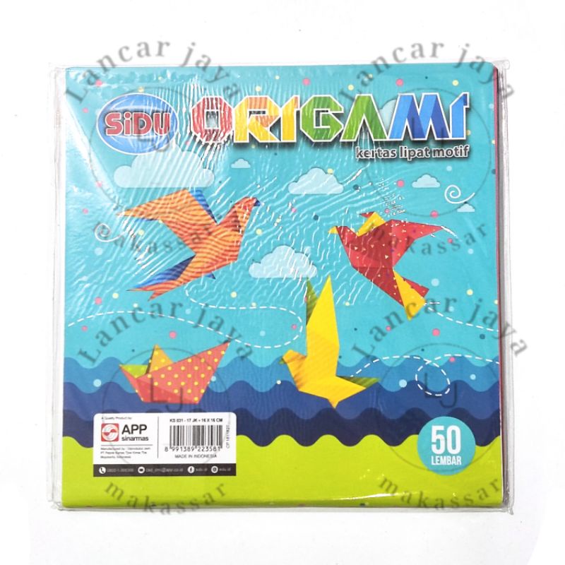 

Kertas Melipat Motif SIDU SINAR DUNIA Origami 16x16 50lembar