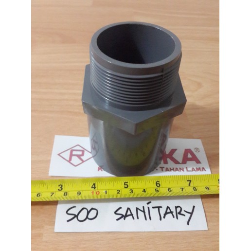 Valve Socket 2" Inch Rucika PVC AW - Sok Drat Luar Sock