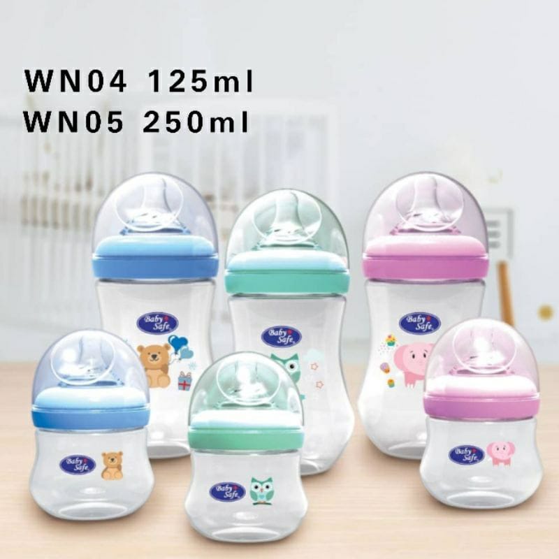 Baby Safe Milk Flow System Bottle Wide Neck WN04 125ml dan WN05 250ml