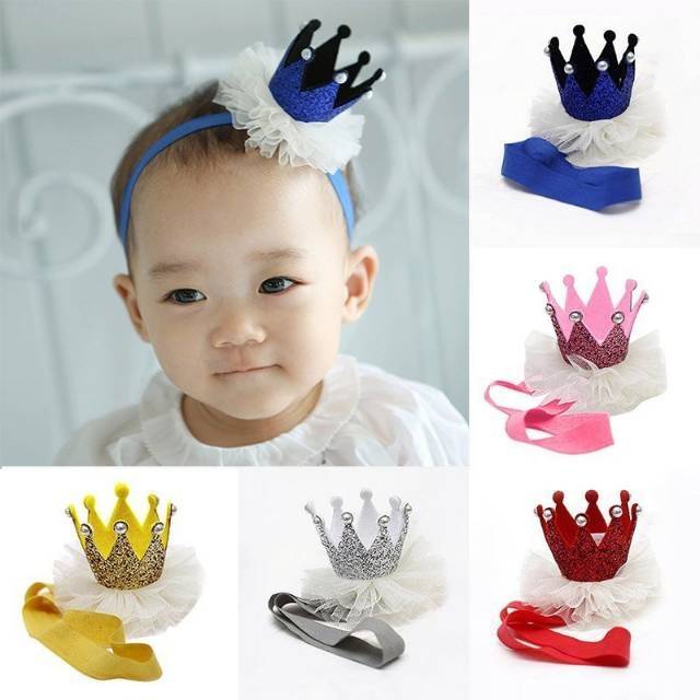 Crown headband / headband mahkota / princess headband / bandana mahkota anak / bandana mutiara