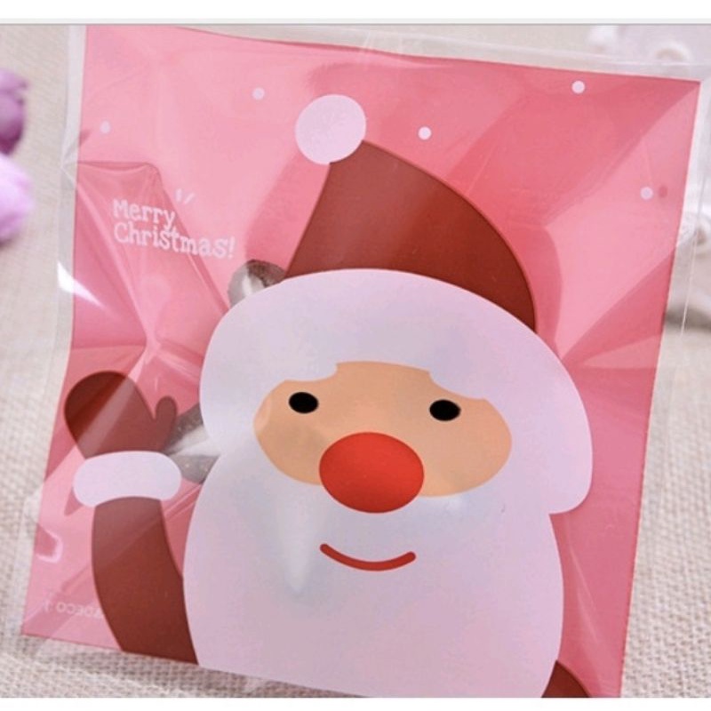 Plastik Kue Cookies Natal / Xmas / Christmast 10 x 10 cm