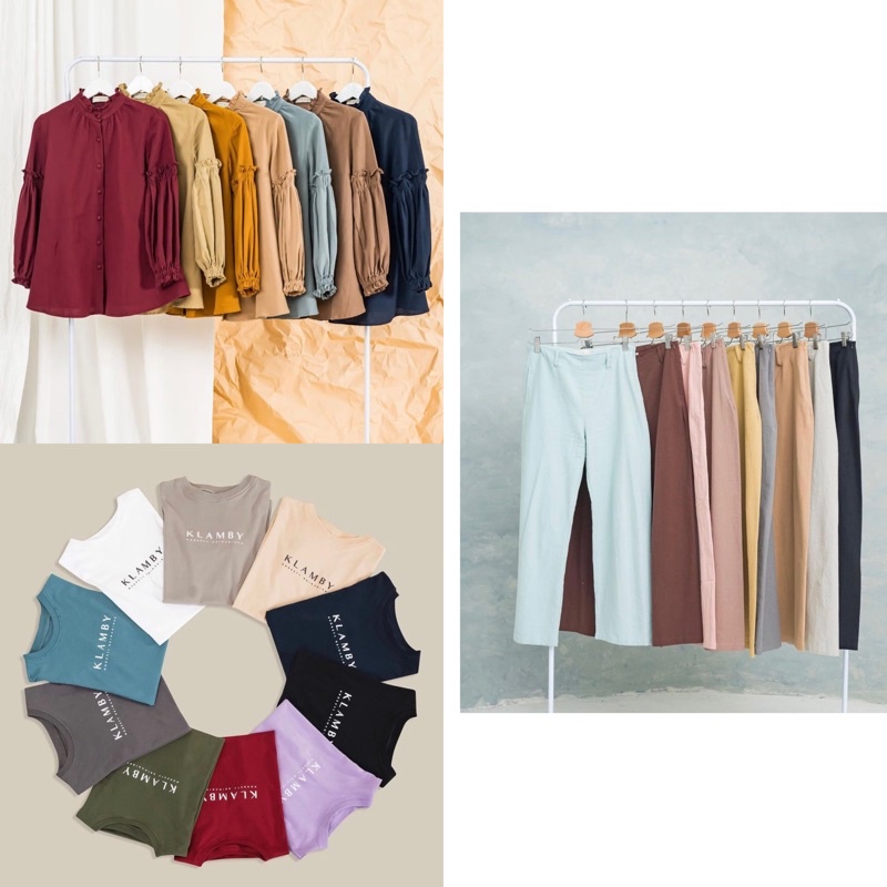 AURORA BLOUSE KLAMBY T-SHIRT STELLA PANTS BY WEARINGKLAMBY WK KLAMBY