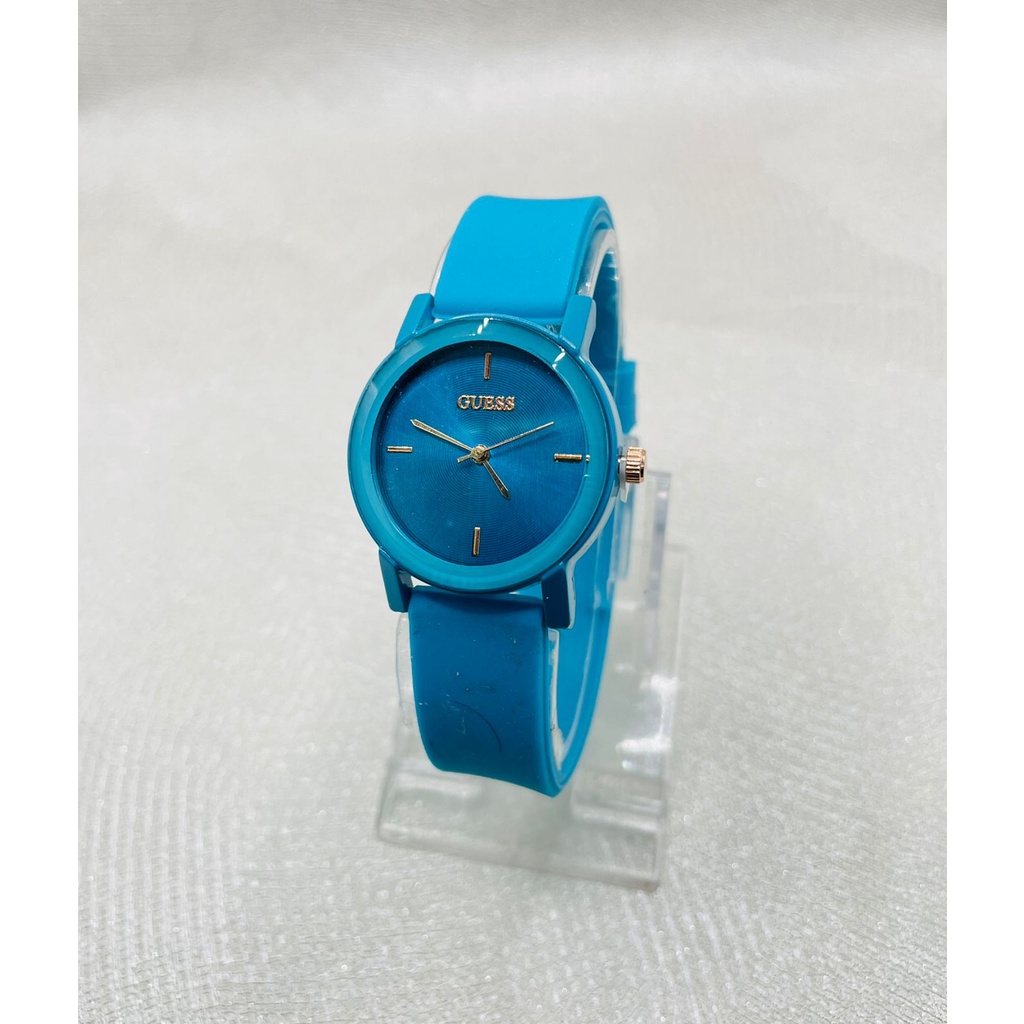 Jam Tangan Wanita Guess K7181Z Tali Rubber Free Box &amp; Baterai