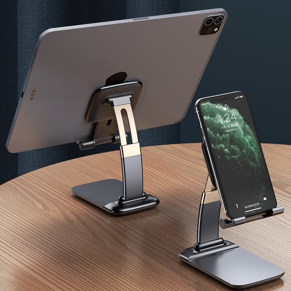 Stand Holder Lipat Adjustable Bahan Metal Untuk Smartphone