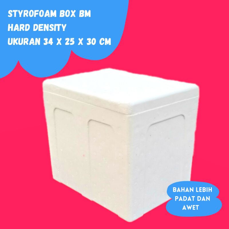 Jual styrofoam box / sterofoam box BM hard density / styrofoam box