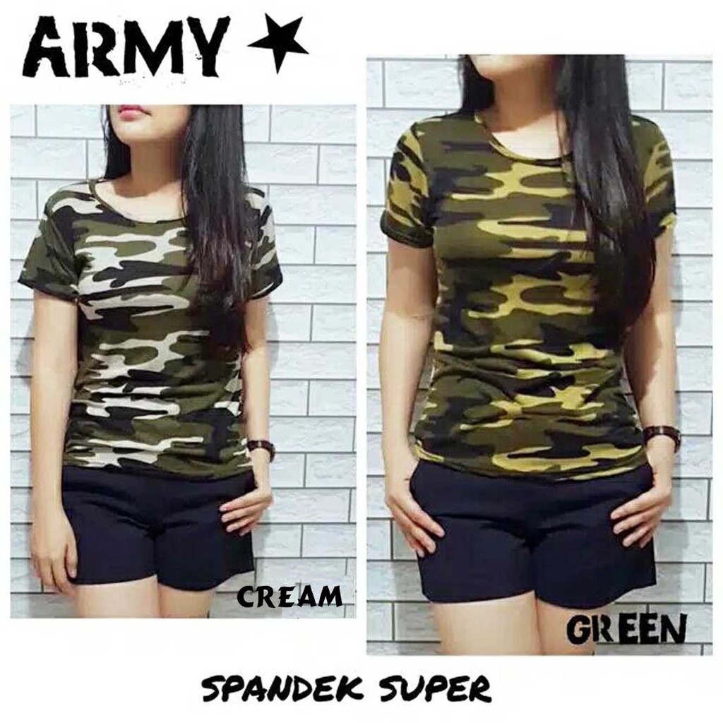 Kaos ARMY  Wanita Lengan Pendek