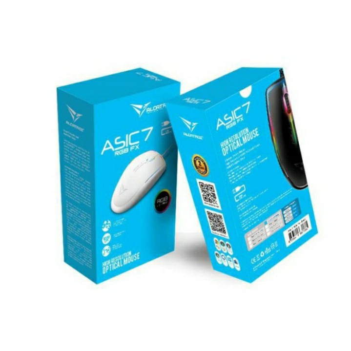 Mouse Gaming Alcatroz Asic 7 Wired USB Mouse With RGB FX | 1000 CPI