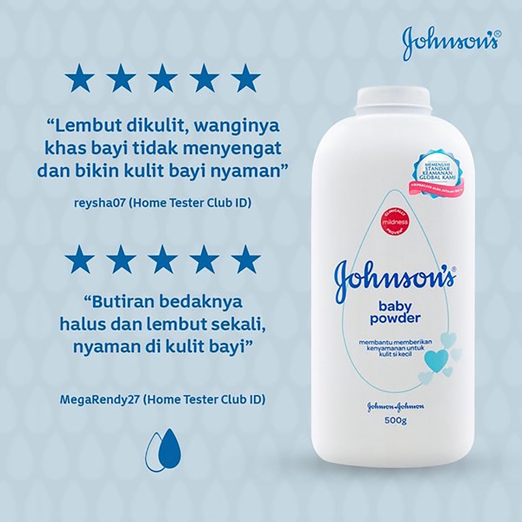 Bisa COD JOHNSON'S Baby Powder - Bedak Bayi 50gr / 100gr / 200gr / 300gr / 500gr