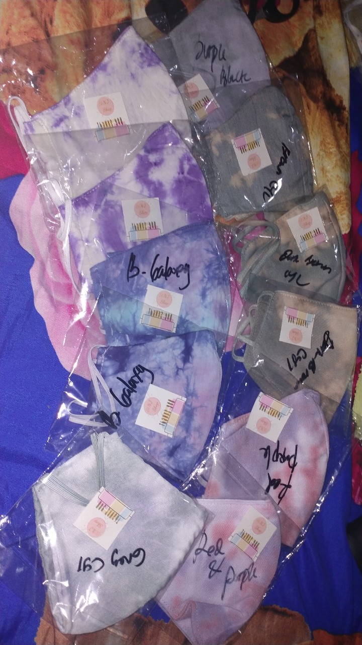 Masker Tie Dye / Masker Tie Dye / Masker Tay Dye / Masker 2 Ply Hand Made