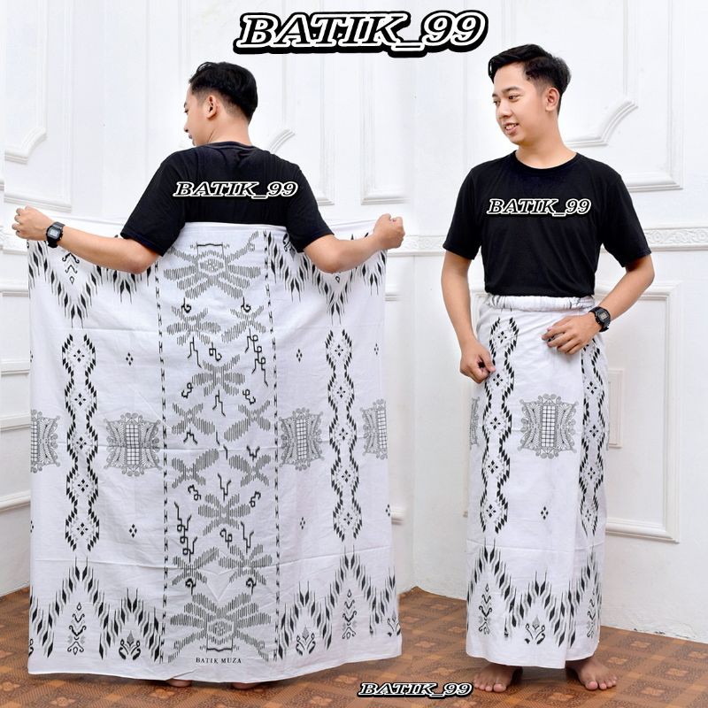 SARUNG BATIK | SARUNG KANG SANTRI | SARUNG BATIK  MOTIF AKSARA JAWA