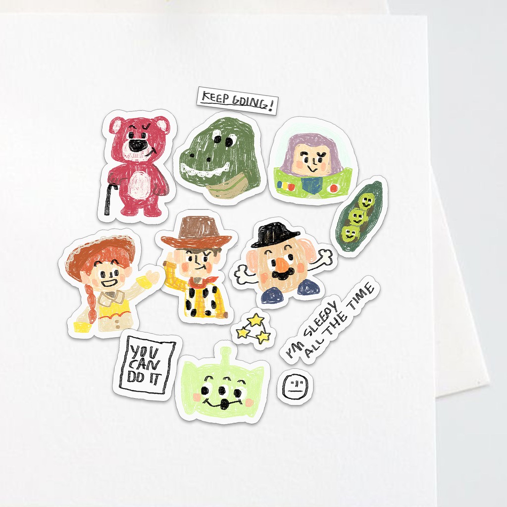 

Sticker Toy Story Aesthetics | Stiker Waterproof Tumblr Handphone Laptop