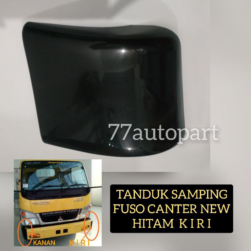 Tanduk samping depan canter fuso hitam kiri