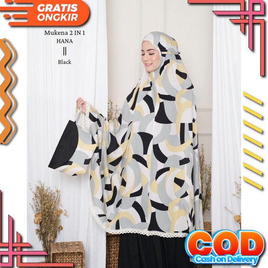 Mukena Dewasa Terbaru 2021 Bordir Katun Rayon Premium Putih Jumbo Terusan Siti Khadijah Mukenah Tull