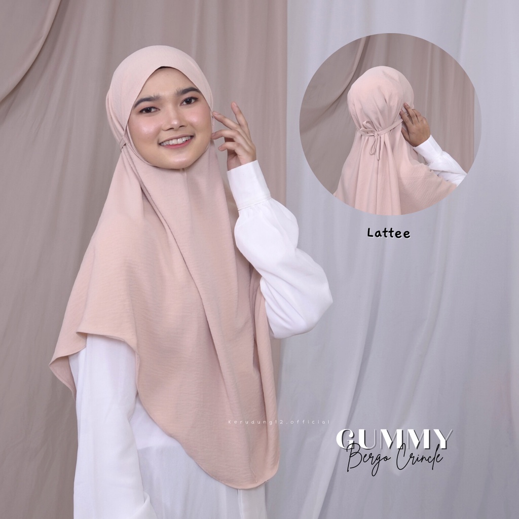 Bergo Crincle/ Gummy Bergo Instan Crincle-latte