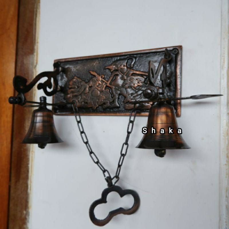 Lonceng pintu pagar rumah bel pintu rumah pagar antik wayang