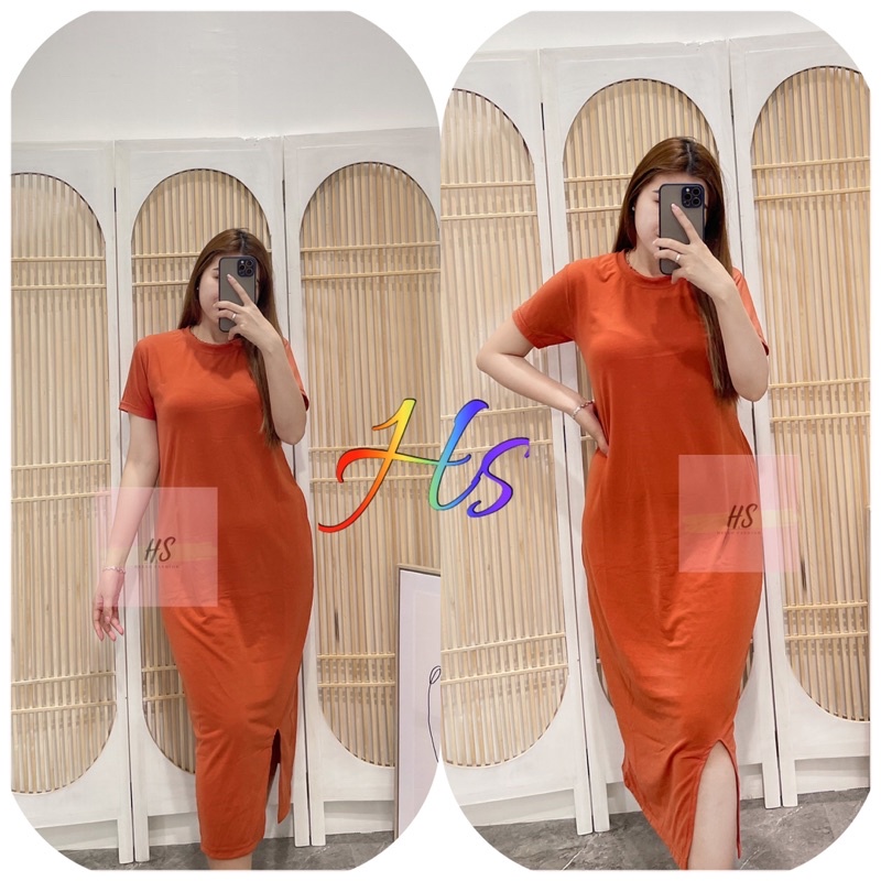 NEW-DRESS SLIT POLOS/DRESS WANITA