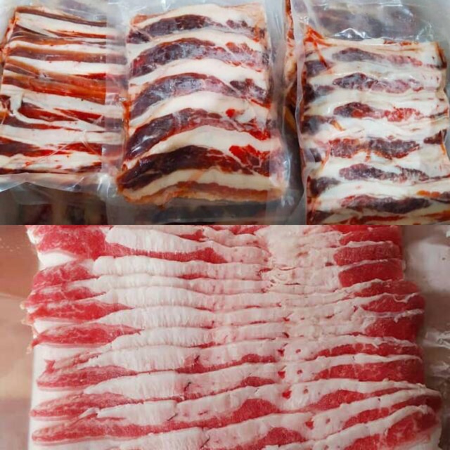 

Daging iris segar / Slice beef short plate