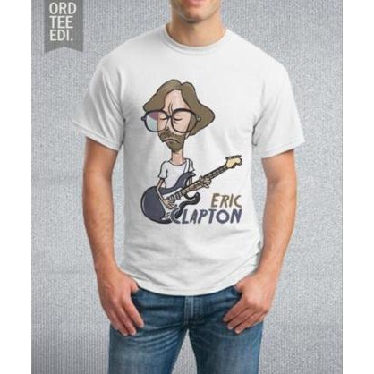 Kaos Karikatur Musisi Eric Clapton Baju Raglan Distro Murah Ordinal