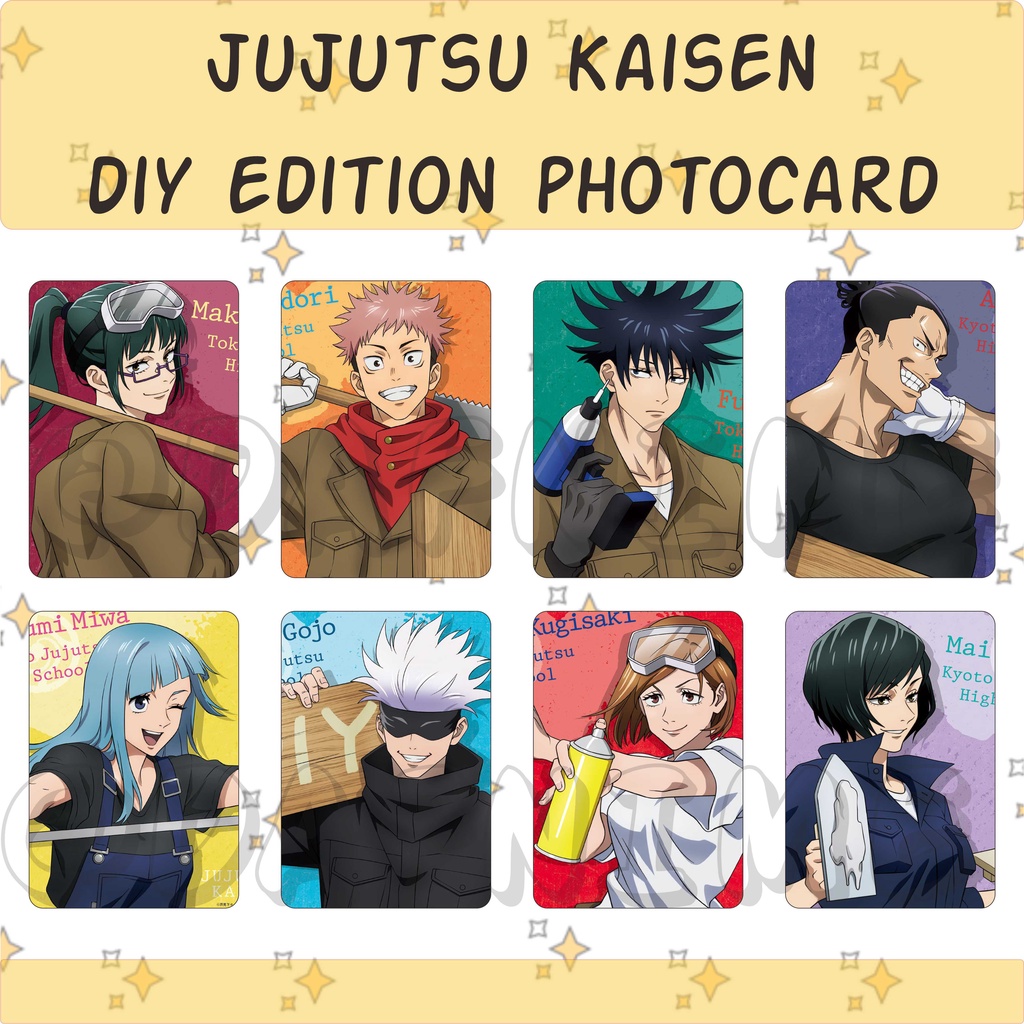 JUJUTSU KAISEN DIY EDITION PHOTOCARD ANIME