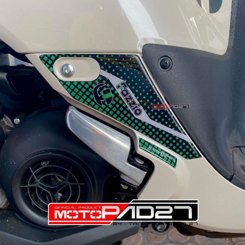 Motopad27 Stiker Fazzio. Resin timbul Footstep Yamaha Fazzio 125 2022 Premium