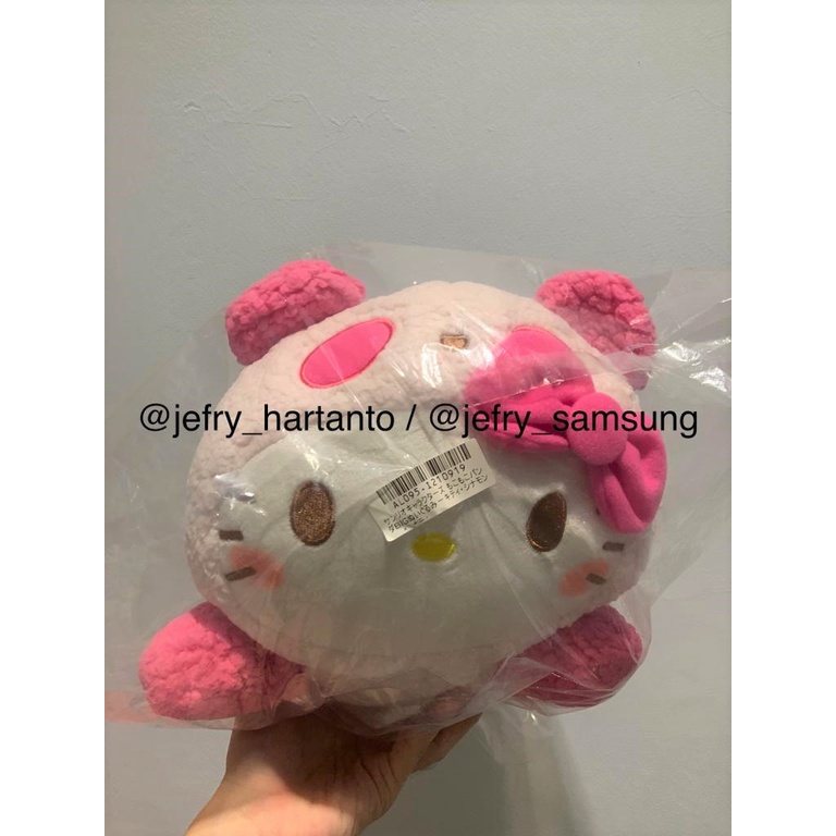 Toreba Boneka Import Hello Kitty Panda Fluffy Big Original Sanrio Jepang Furyu Pink Kawaii Pastel Ne