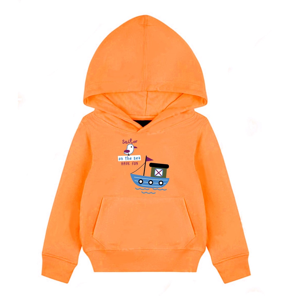 Hoodie Anak Sailor Sweater Pakaian Fleece Anak M - XL