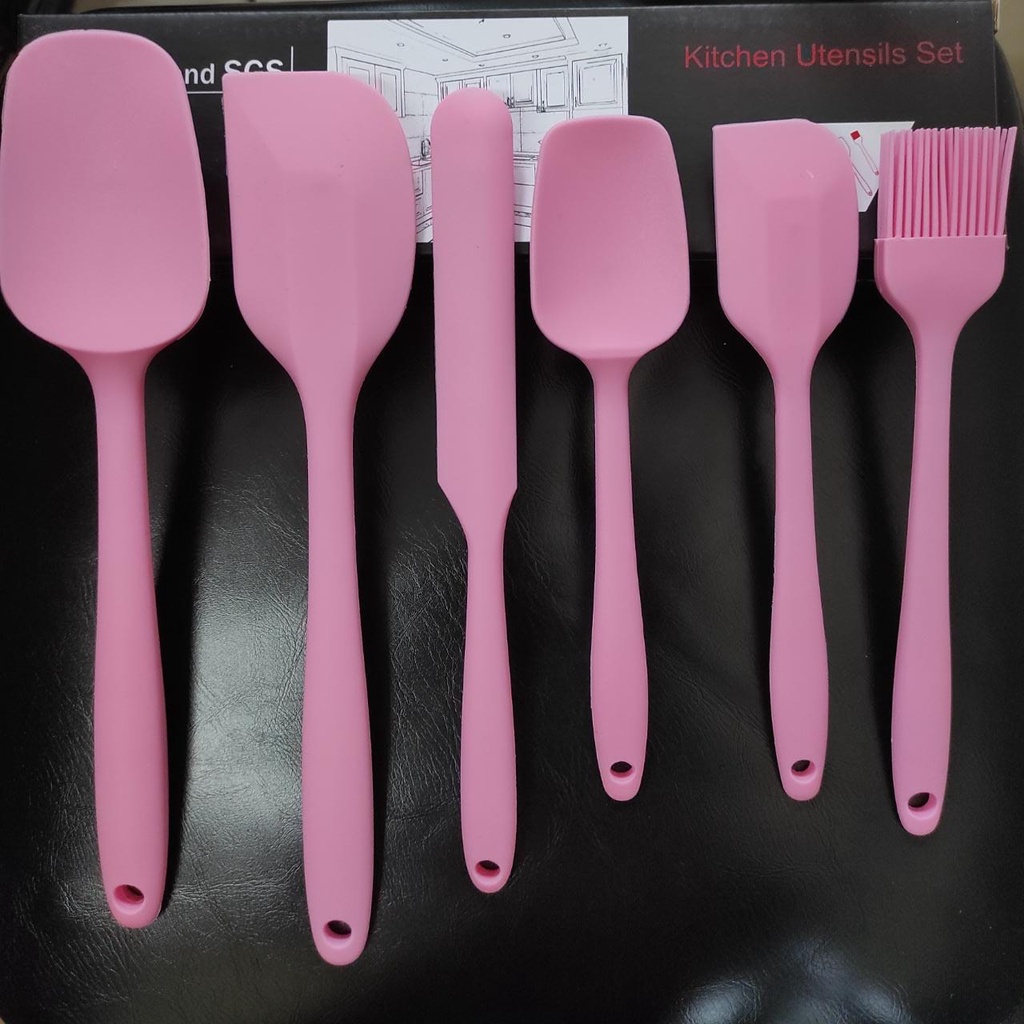 Sutil Alat Masak Silicone 1Set isi 6 Pcs Spatula Silikon Food Grade