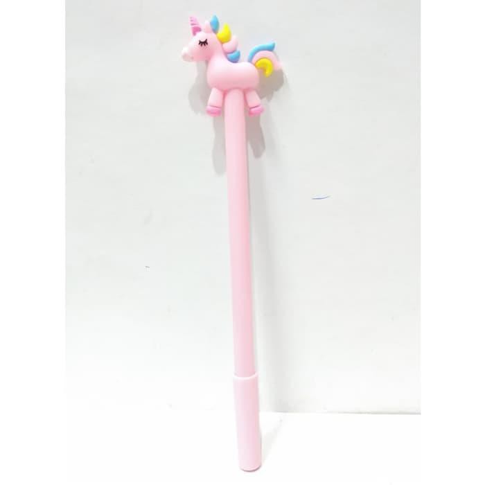

Unik Pulpen Bolpen Kepala Unicorn Alat Tulis Gel Hitam 0.5 mm Tipe K - Merah Muda Murah