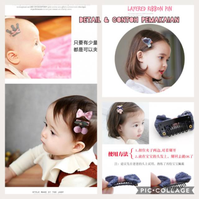 Hairclip Set Anak / Jepitan Rambut Anak / Jepitan Bayi Impor