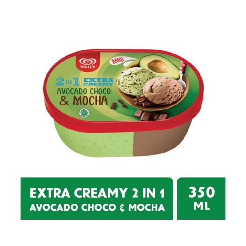 

WALL'S 2 in 1 Ice Cream Extra Creamy 350 ml