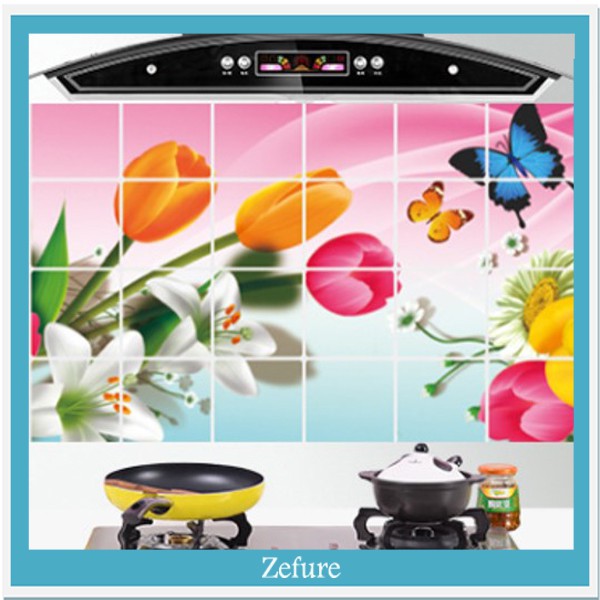 Stiker Dapur Stiker Anti Minyak Stiker Anti Panas dan Air Dekorasi